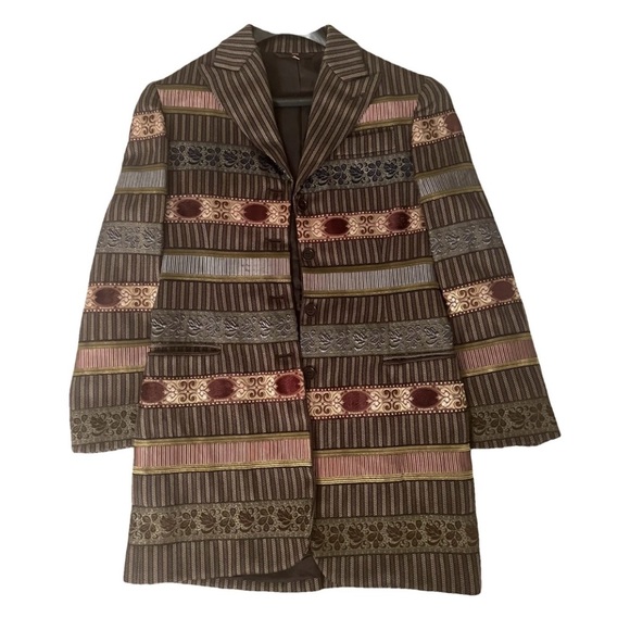 Romeo Gigli Vintage Women’s Striped Blazer from fall 1994 collection size 40 (M) - Picture 1 of 10